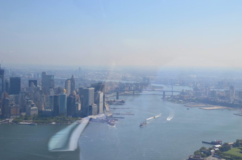 survol new york hélicoptère