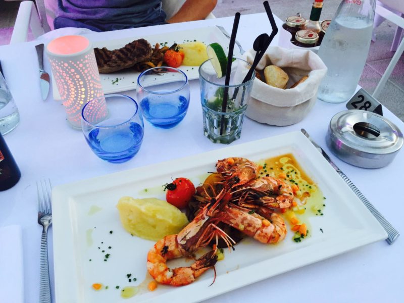 soirée sur la plage Gray d'albion