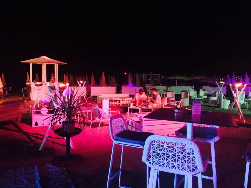 soirée sur la plage Gray d'albion