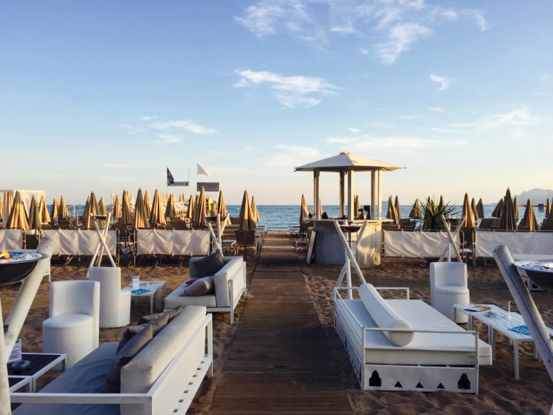 soirée sur la plage Gray d'albion