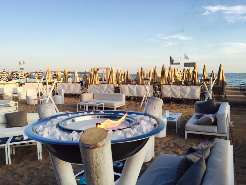 soirée sur la plage Gray d'albion