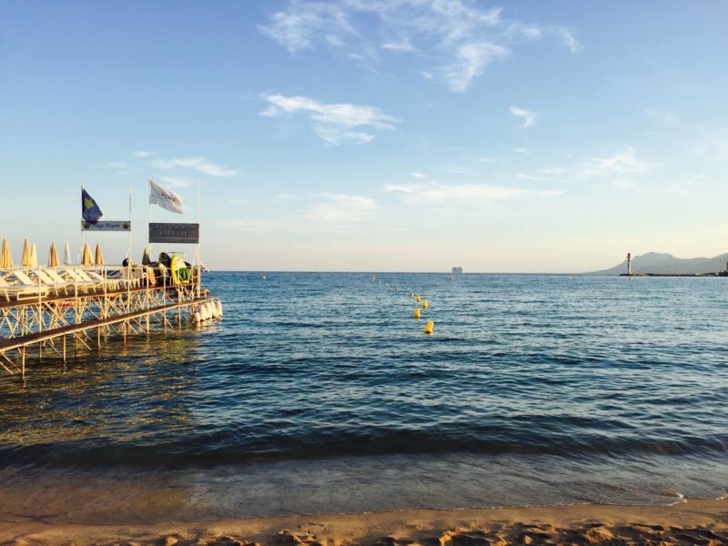 soirée sur la plage Gray d'albion