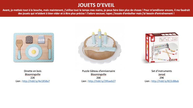 idées cadeaux Noel bébé