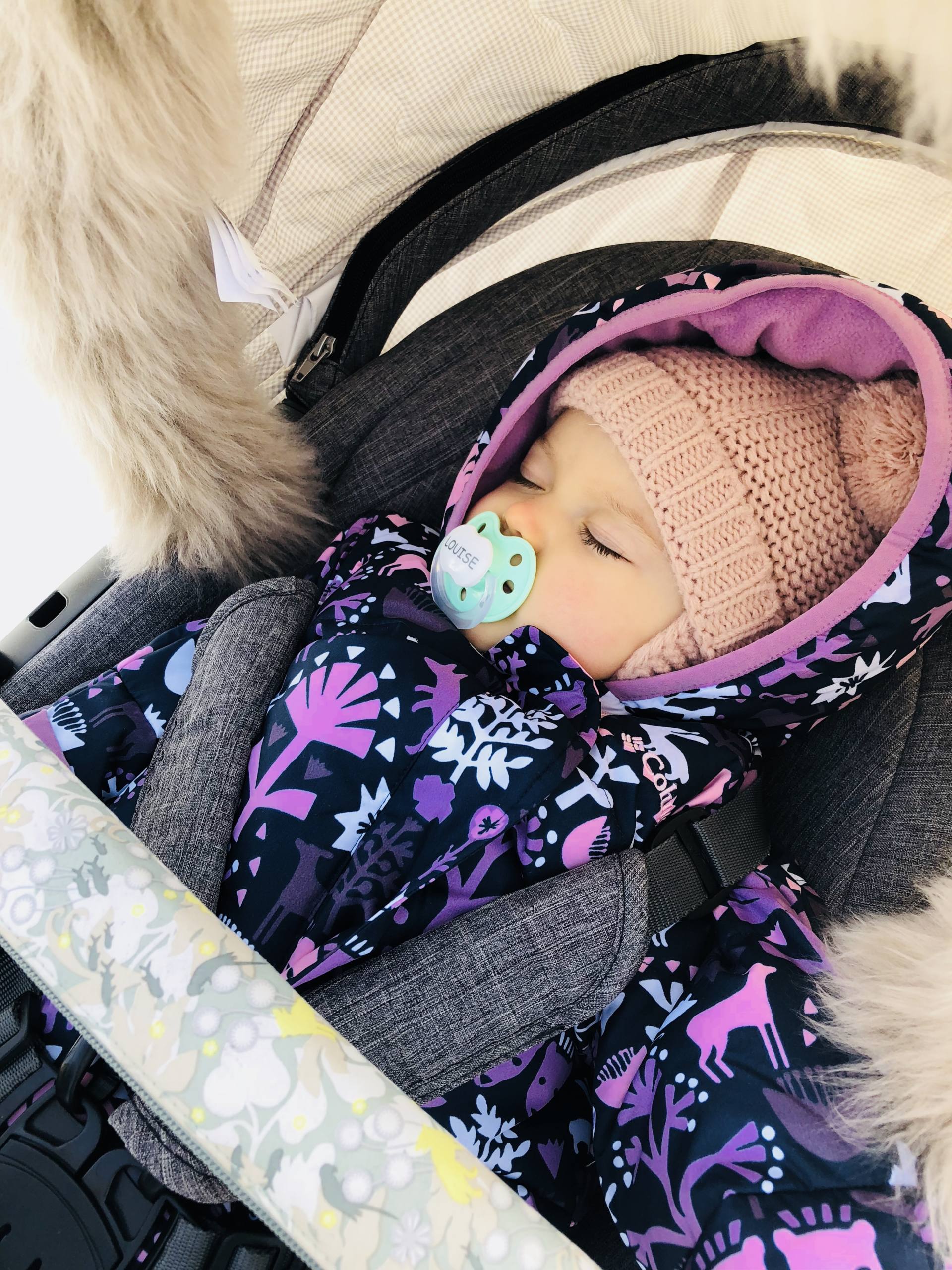 ski avec un bébé