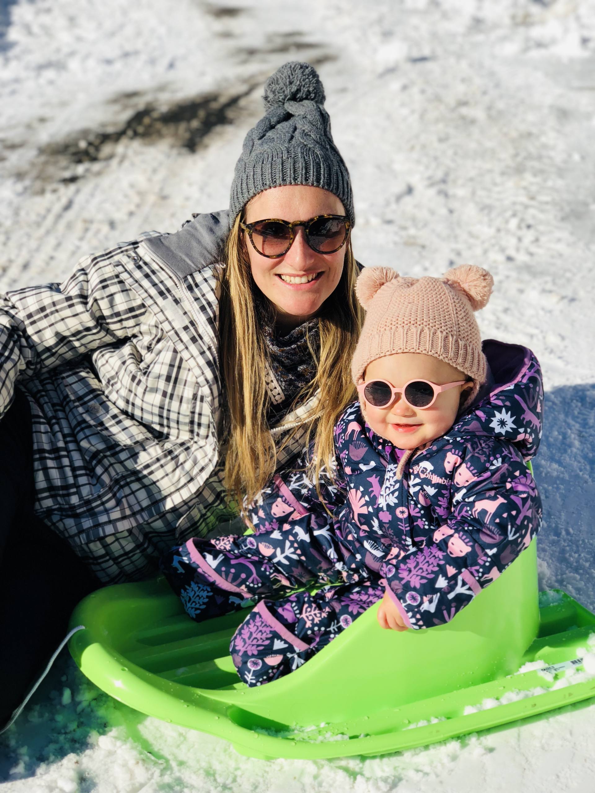 ski avec un bébé