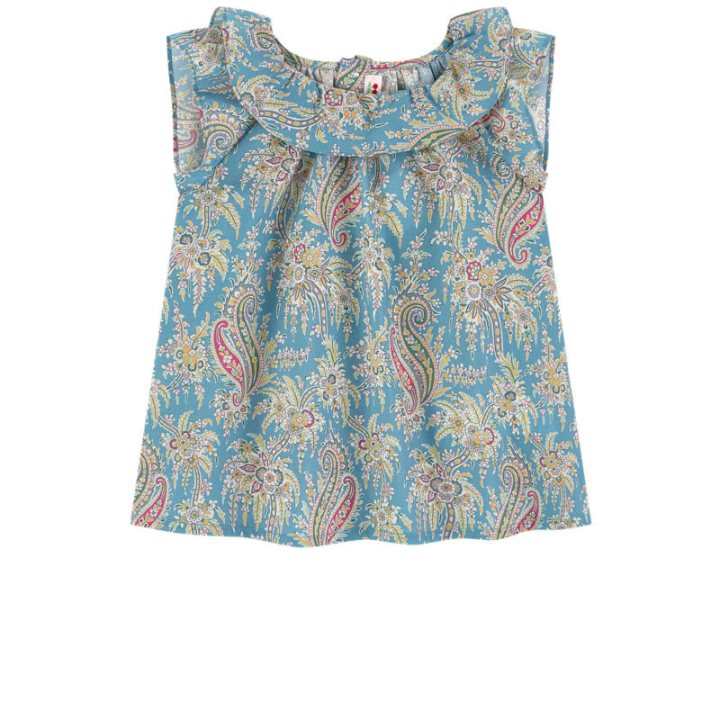 blouse bonpoint bleu